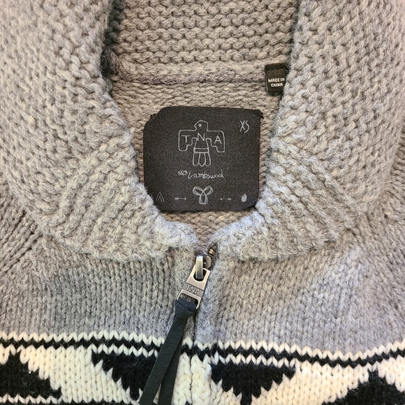 TNA Wool Zip Up Sweater - Picture 3 of 5